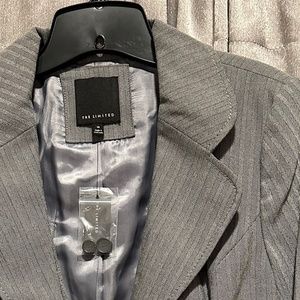 The Limited Gray Suit Jacket Size 10, NWT